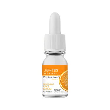 Jovees Herbal Revita Glow Vitamin C Face Serum Infused with Vitamin C & Kakadu Plum |Reduces Dark Spots|For Naturally Glowing Skin | For All Skin Type | 30ml
